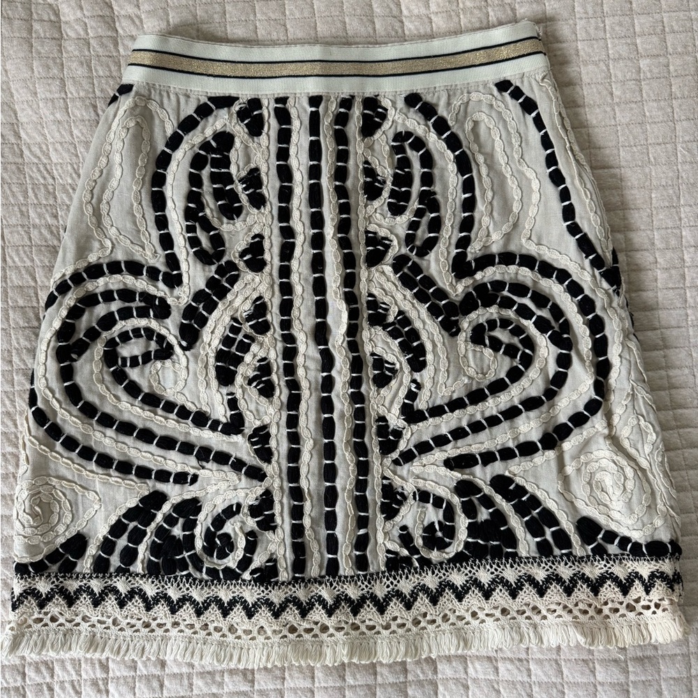 Maeve by Anthropologie Embroidered Skirt